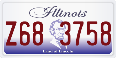 IL license plate Z683758