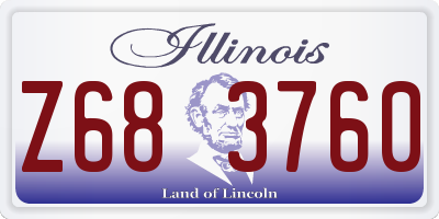 IL license plate Z683760