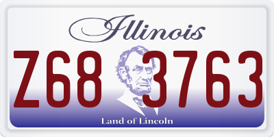 IL license plate Z683763