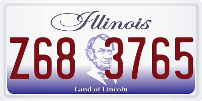 IL license plate Z683765