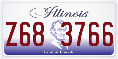 IL license plate Z683766