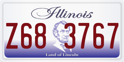 IL license plate Z683767