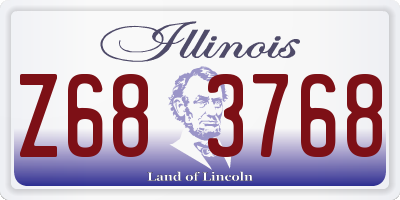 IL license plate Z683768