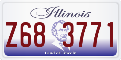 IL license plate Z683771