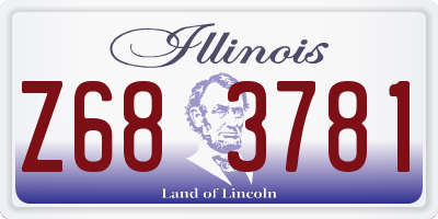 IL license plate Z683781