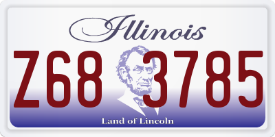 IL license plate Z683785