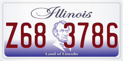 IL license plate Z683786