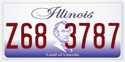 IL license plate Z683787
