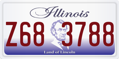 IL license plate Z683788