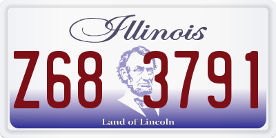 IL license plate Z683791