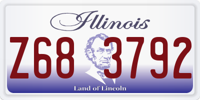 IL license plate Z683792