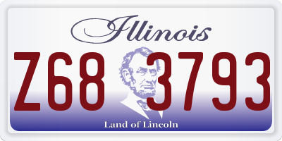 IL license plate Z683793