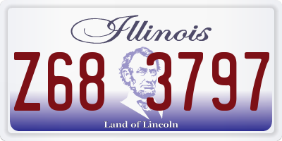 IL license plate Z683797