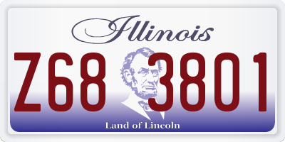 IL license plate Z683801