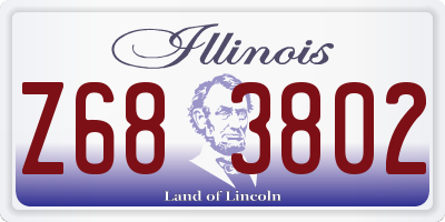 IL license plate Z683802