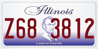 IL license plate Z683812