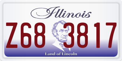 IL license plate Z683817
