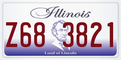 IL license plate Z683821