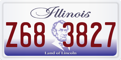 IL license plate Z683827