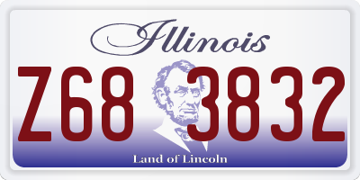 IL license plate Z683832