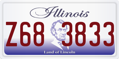 IL license plate Z683833
