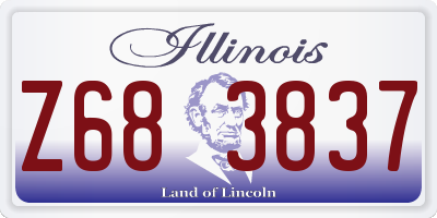 IL license plate Z683837