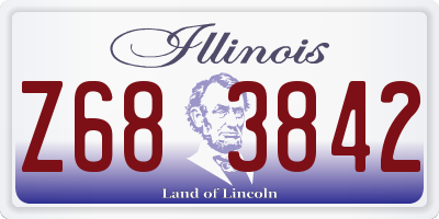 IL license plate Z683842