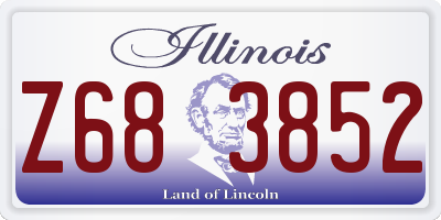 IL license plate Z683852