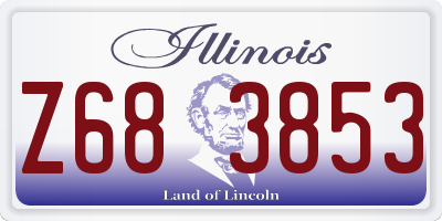 IL license plate Z683853
