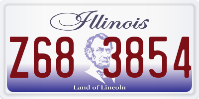 IL license plate Z683854