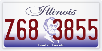 IL license plate Z683855