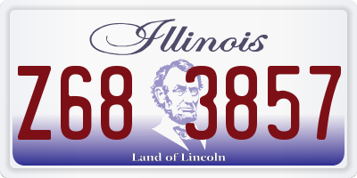 IL license plate Z683857