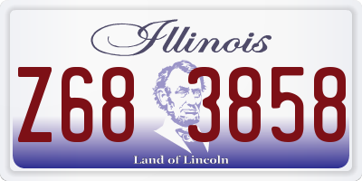 IL license plate Z683858