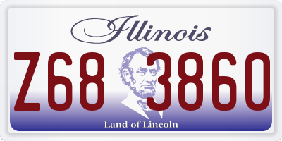 IL license plate Z683860