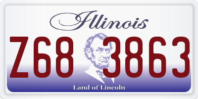 IL license plate Z683863