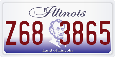 IL license plate Z683865