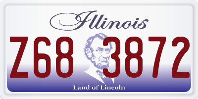 IL license plate Z683872