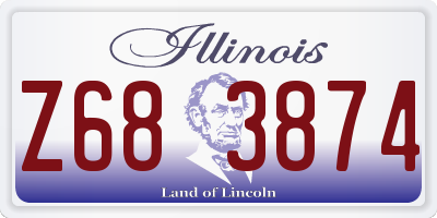 IL license plate Z683874