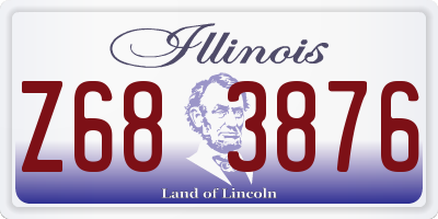 IL license plate Z683876