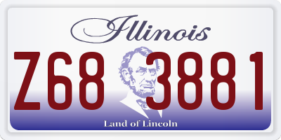 IL license plate Z683881