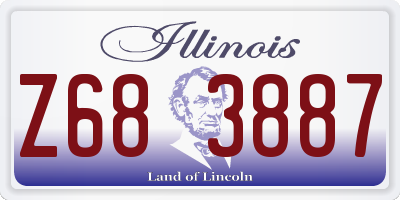 IL license plate Z683887