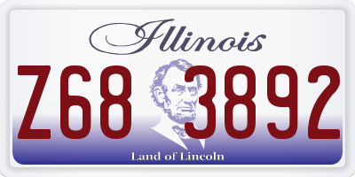 IL license plate Z683892