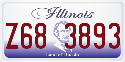 IL license plate Z683893