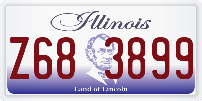 IL license plate Z683899
