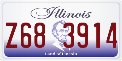 IL license plate Z683914