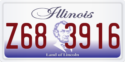 IL license plate Z683916