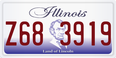 IL license plate Z683919