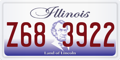 IL license plate Z683922