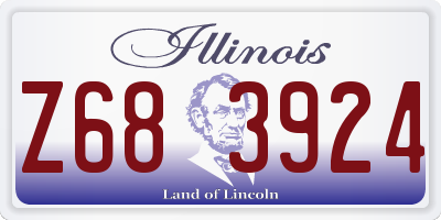 IL license plate Z683924
