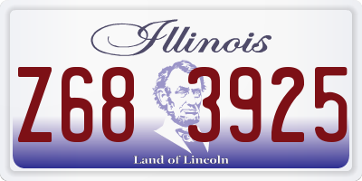 IL license plate Z683925